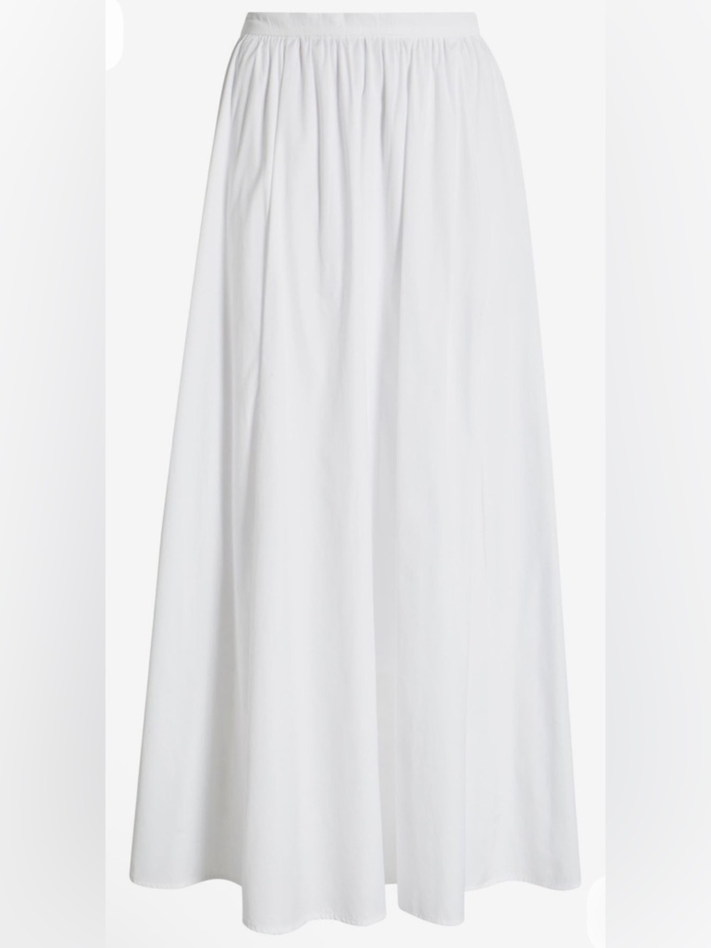 Open Edit Poplin Maxi Skirt - white - medium